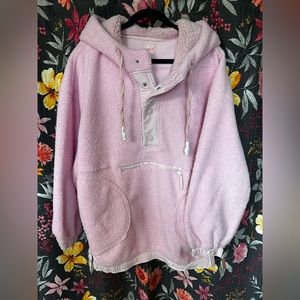 Free People Fuzzy Was She Pullover - Small - Pink